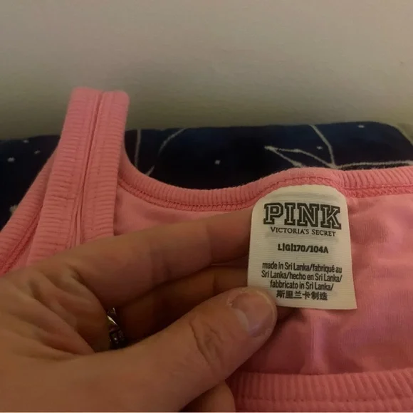 PINK Victoria's Secret 2 Tank Top bralettes - Picture 2 of 2